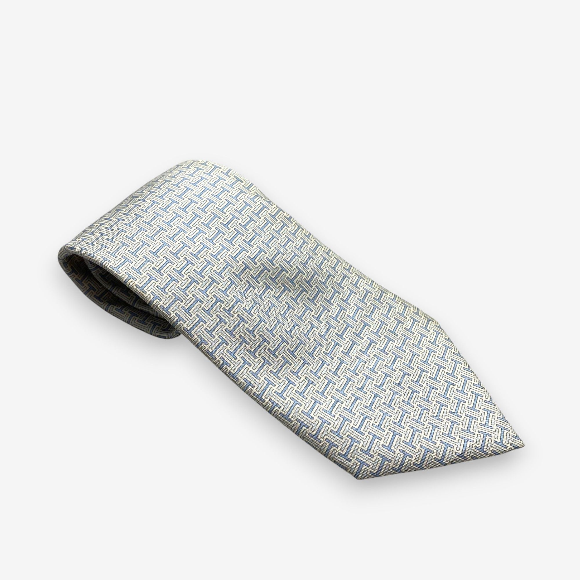Hermes Vintage Hermes SILK Necktie Cravate Pure Silk Neck Tie Size ONE SIZE - 1 Thumbnail