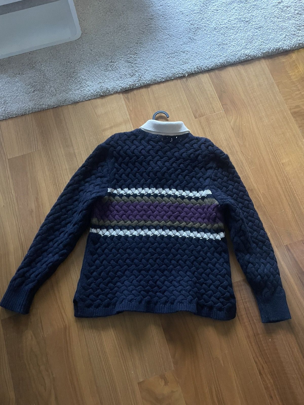 Aime Leon Dore Aime Leon Dore Basketweave Rugby Knit Size US M / EU 48-50 / 2 - 6 Thumbnail