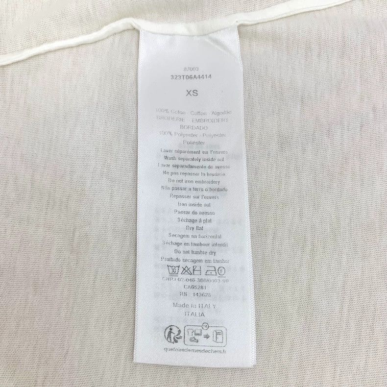 Dior Dior White logo letter print cotton round-neck short-sleev Size XS / US 0-2 / IT 36-38 - 6 Thumbnail