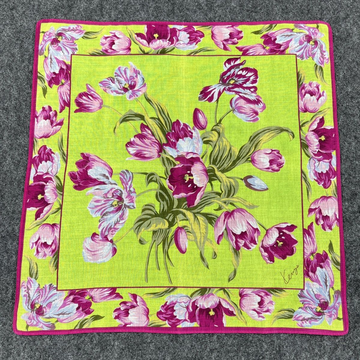 Kenzo × Vintage Kenzo Handkerchief / Bandana / Neckerchief B356 Size ONE SIZE - 1 Thumbnail