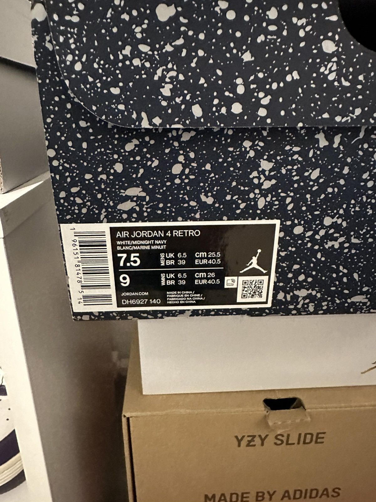 Jordan Brand × Nike Navy blue jordan 4 retro Size US 7.5 / EU 40-41 - 7 Thumbnail