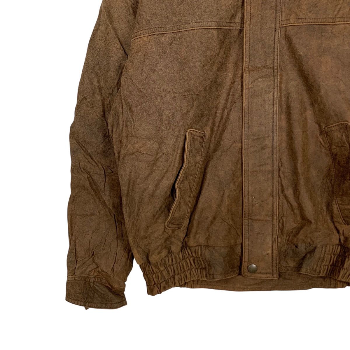 Vintage ☀️Suntory Coffee Boss leather zipper sherpa collar jacket Size US M / EU 48-50 / 2 - 5 Thumbnail
