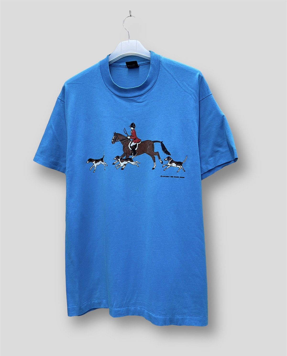 Vintage Vintage 1988 Equine Design Single Stitch Screen Stars A243 Size US M / EU 48-50 / 2 - 2 Thumbnail