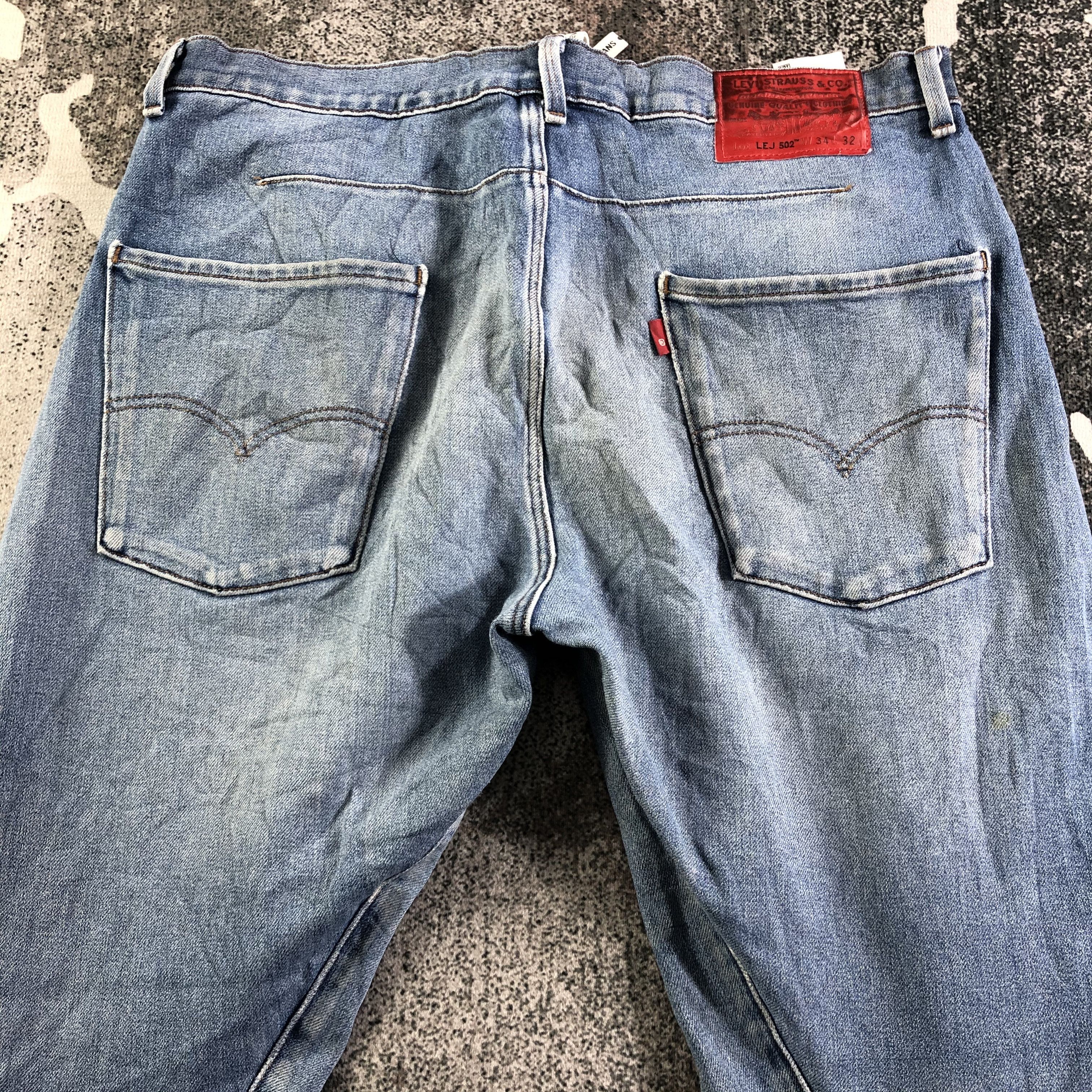 Levi's Levis Engineered 502 Jeans Medium Wash Denim KJ2979 Size US 34 / EU 50 - 4 Thumbnail