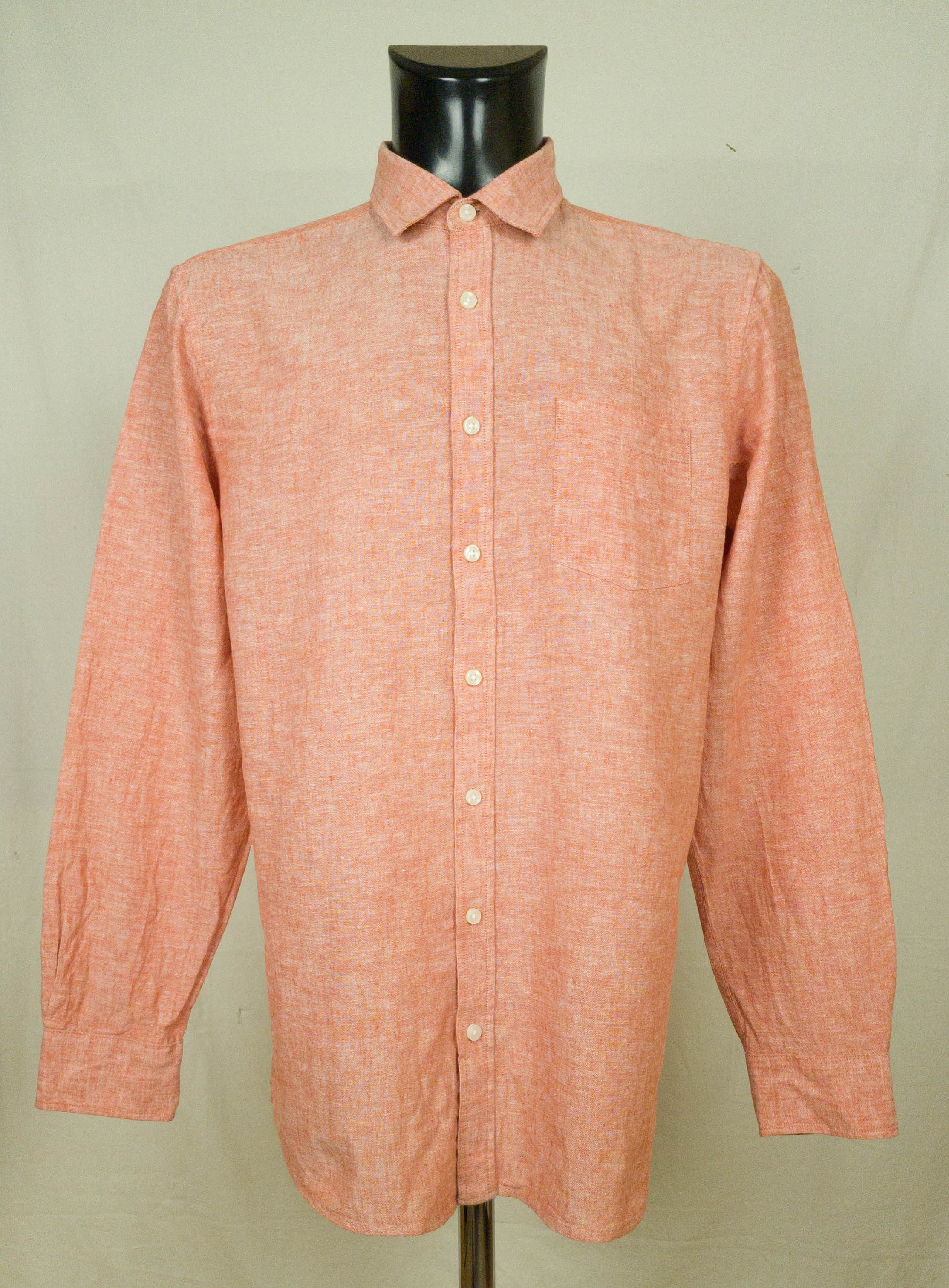 Other MENS LIVERGRY SHIRT LONG SLEEVE LINEN COTTON SIZE L EXCL Size US L / EU 52-54 / 3 - 1 Thumbnail