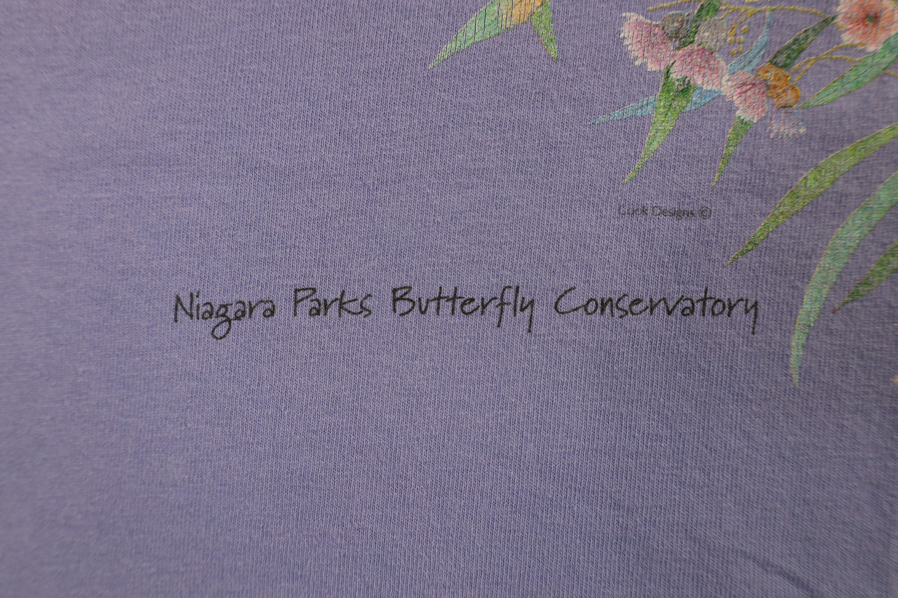 Vintage Vintage 90s Streetwear Parks Butterfly Conservatory T-Shirt Size L / US 10 / IT 46 - 5 Thumbnail