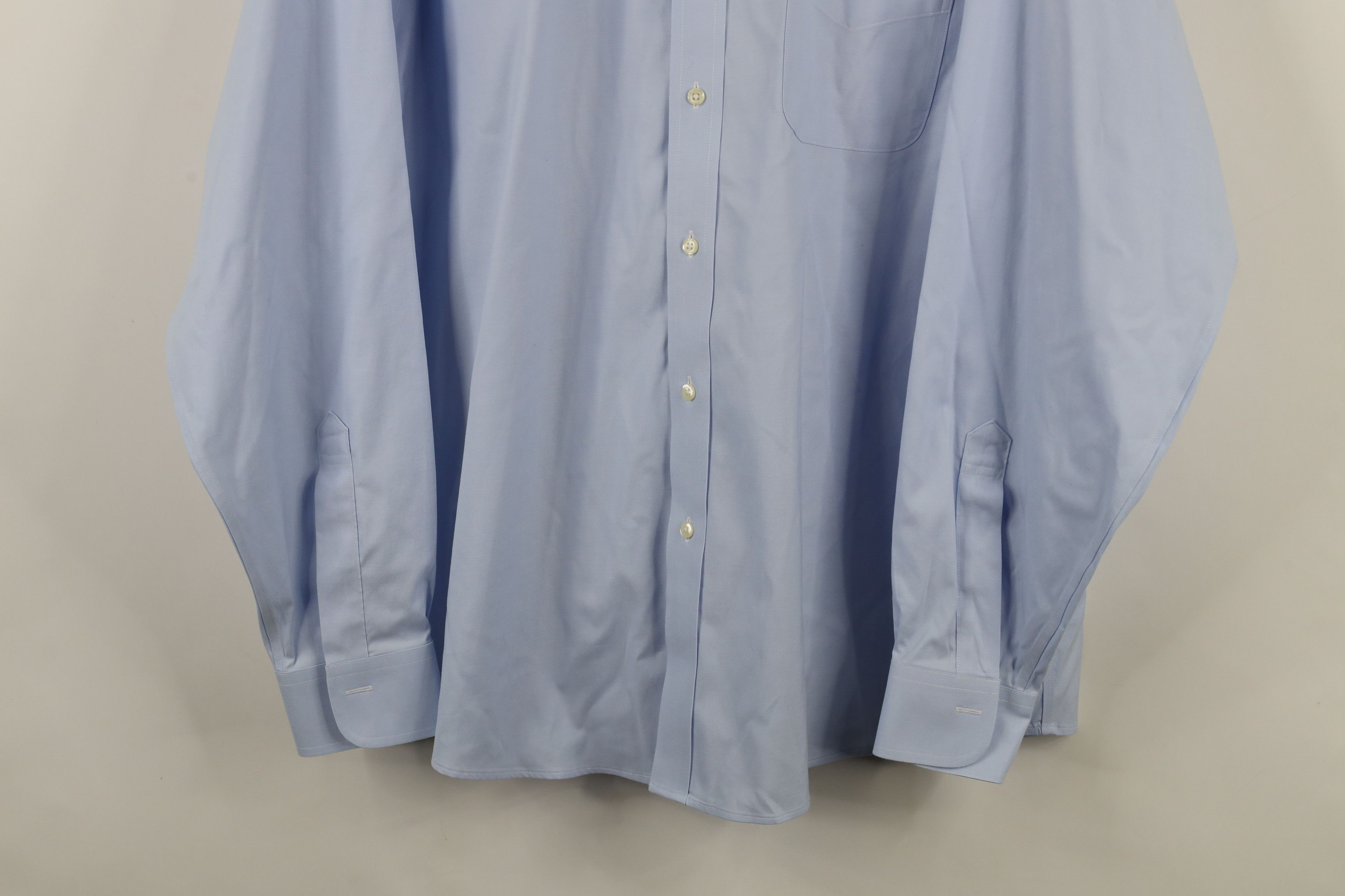 Brooks Brothers × Vintage Vintage 90s Brooks Brothers Cotton Button Shirt OCBD Blue Size US M / EU 48-50 / 2 - 3 Thumbnail