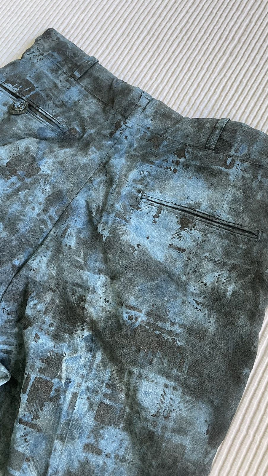 Designer Blackwatch Hand Painted Pants Size US 29 - 21 Thumbnail