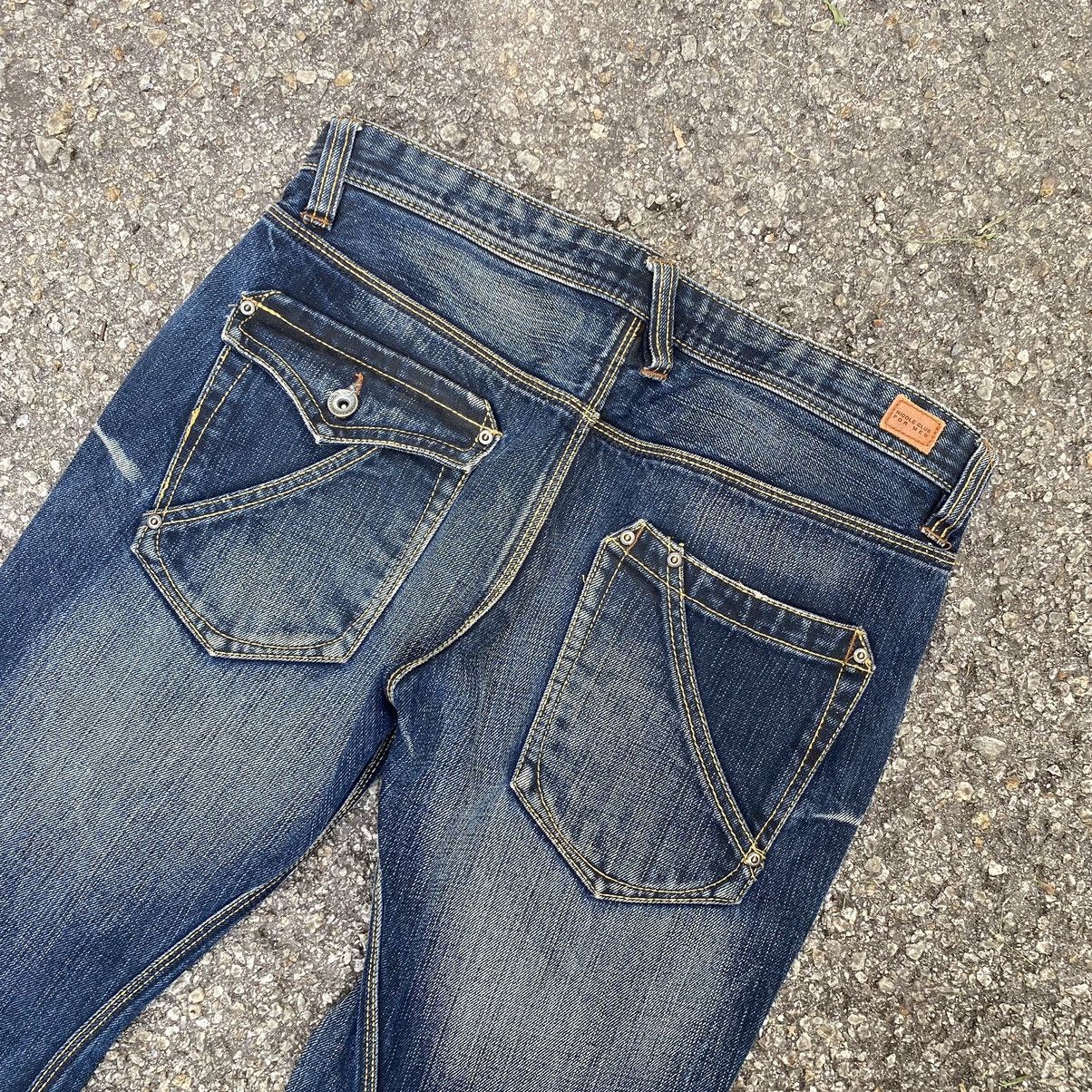 If Six Was Nine Flare Jeans Nicole Club For Men Low Rise Denim Bootcut Punk Size US 30 / EU 46 - 11 Thumbnail