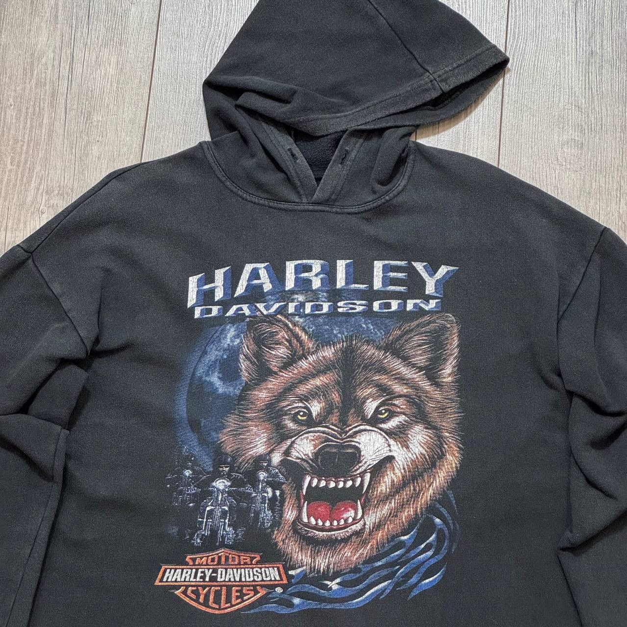 Harley Davidson × Vintage Vintage 80s/90s Harley Davidson Hoodie Size US XL / EU 56 / 4 - 2 Thumbnail