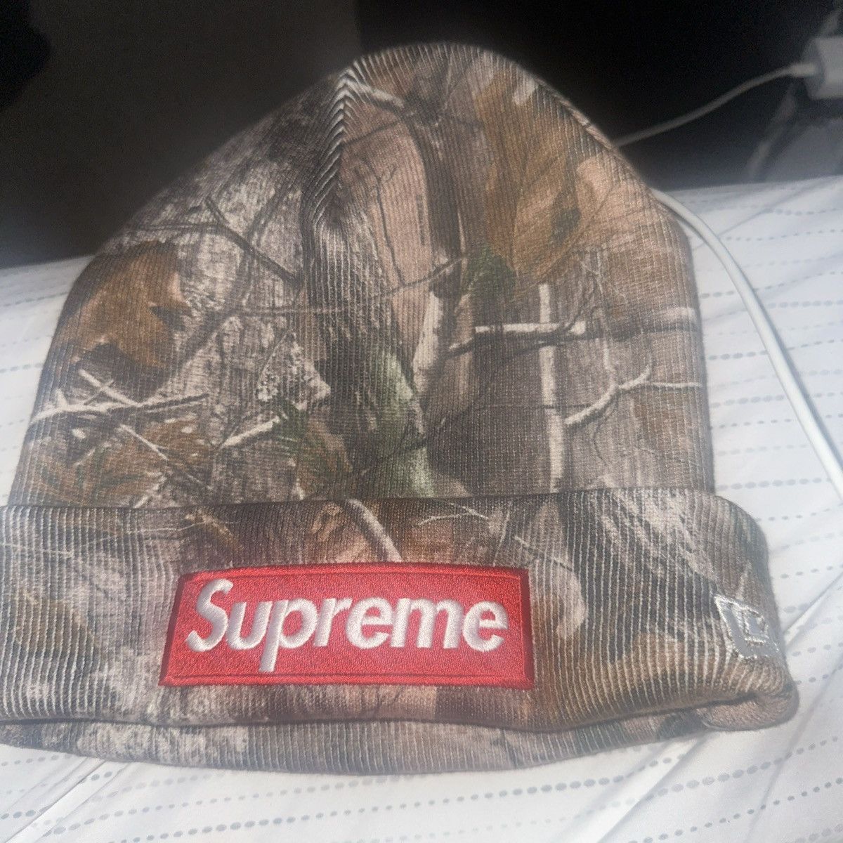 New Era × Supreme Supreme BOGO Camo Beanie Size ONE SIZE - 3 Thumbnail