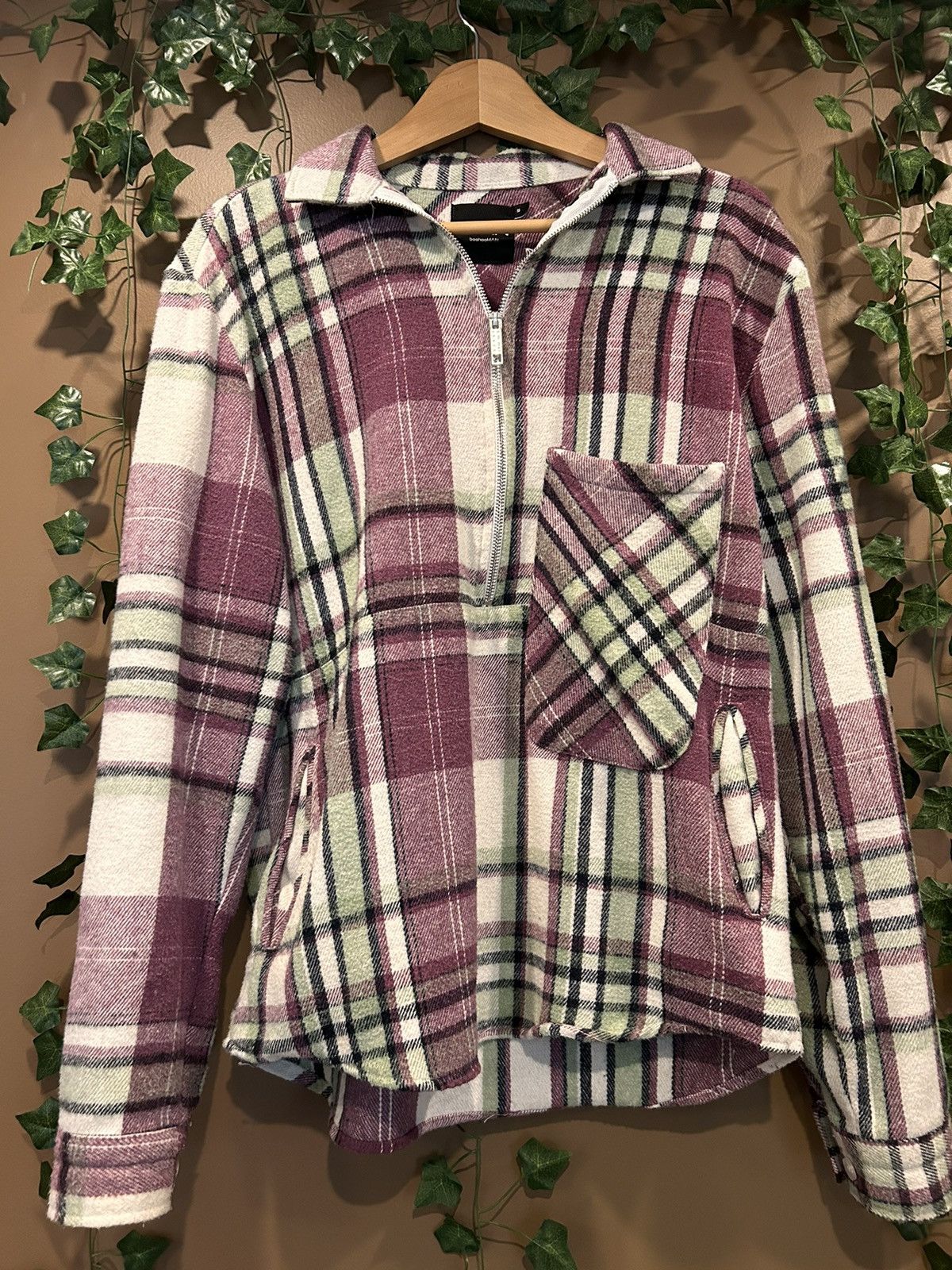 Vintage Thrifted Vintage ZipUp Flannel Size US S / EU 44-46 / 1 - 1 Thumbnail