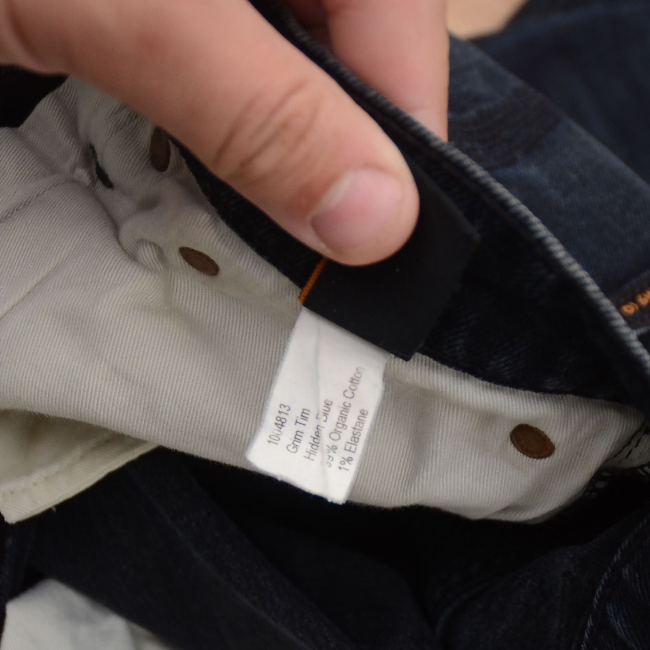 Nudie Jeans Nudie Jeans W32 Black Dark Cove Grim Tim Organic Cotton Slim Size US 32 / EU 48 - 15 Thumbnail