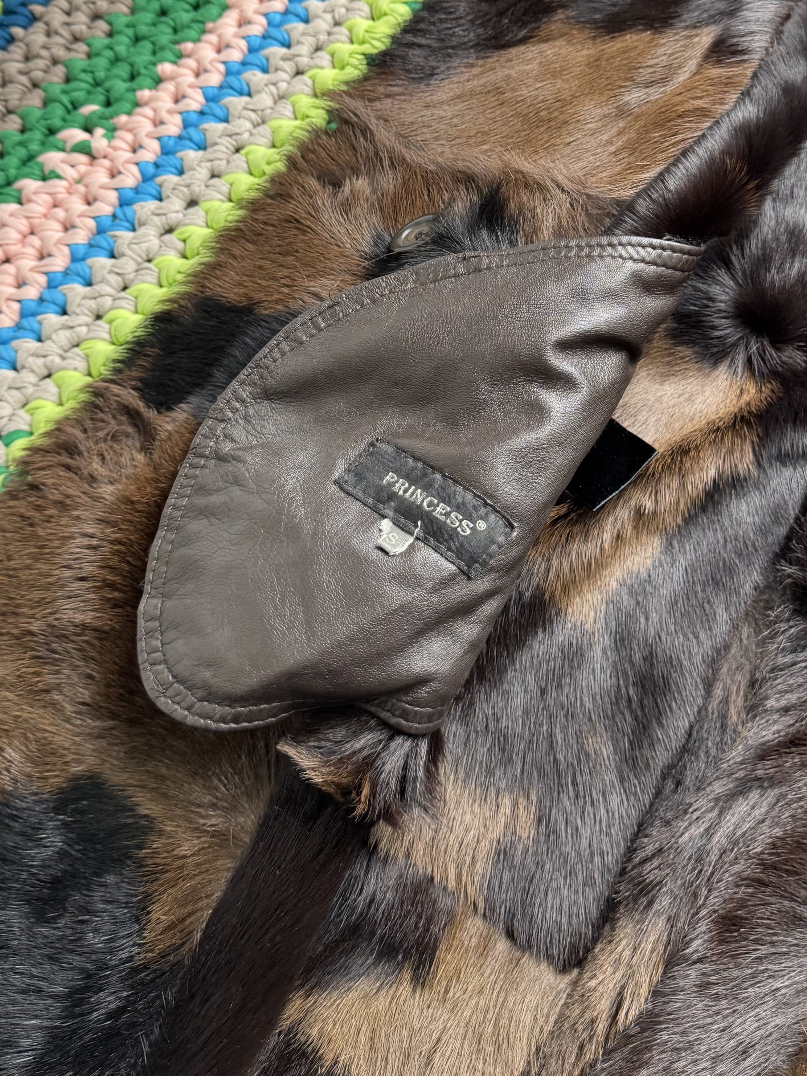 Vintage Vintage Real Leather&Fur Coat With Belt (D15)(D10) Size S / US 4 / IT 40 - 10 Thumbnail