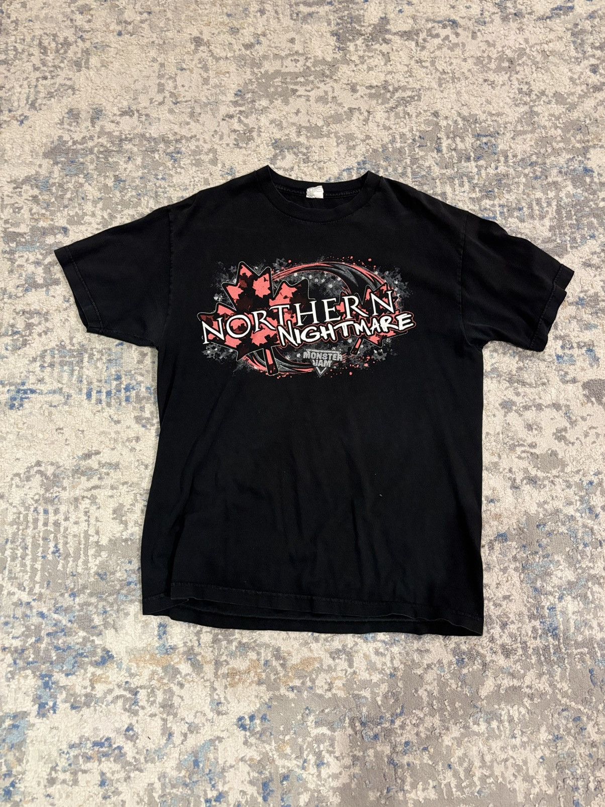 Vintage Northern Nightmare black and red cotton Monster Jam t-shirt Size US L / EU 52-54 / 3 - 1 Thumbnail