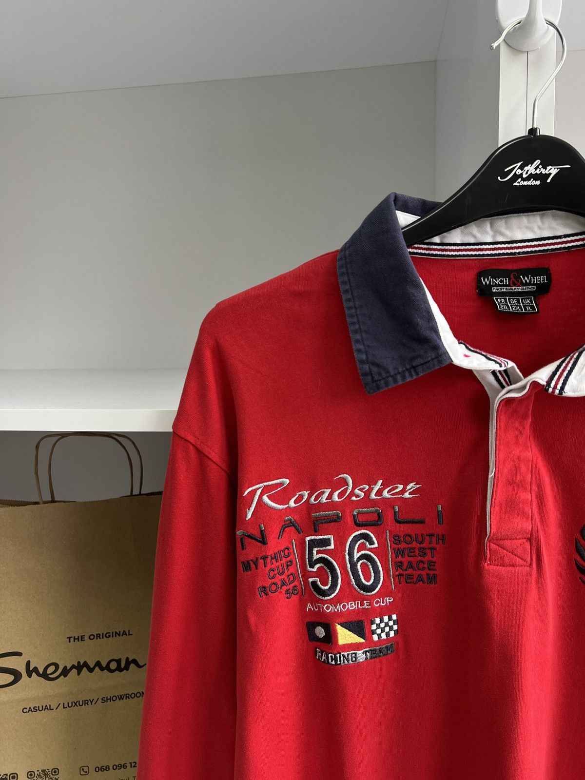 Designer × Vintage Vintage Roadster Napoli 56 racing Long sleeve Size US XL / EU 56 / 4 - 6 Thumbnail