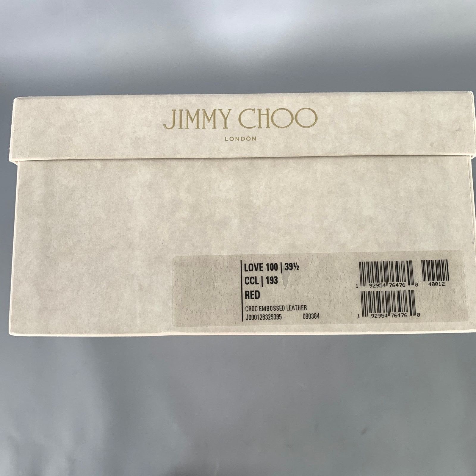 Jimmy Choo JIMMY CHOO Size 9 Red Croc Embossed Leather Pumps Size US 9 / IT 39 - 10 Thumbnail