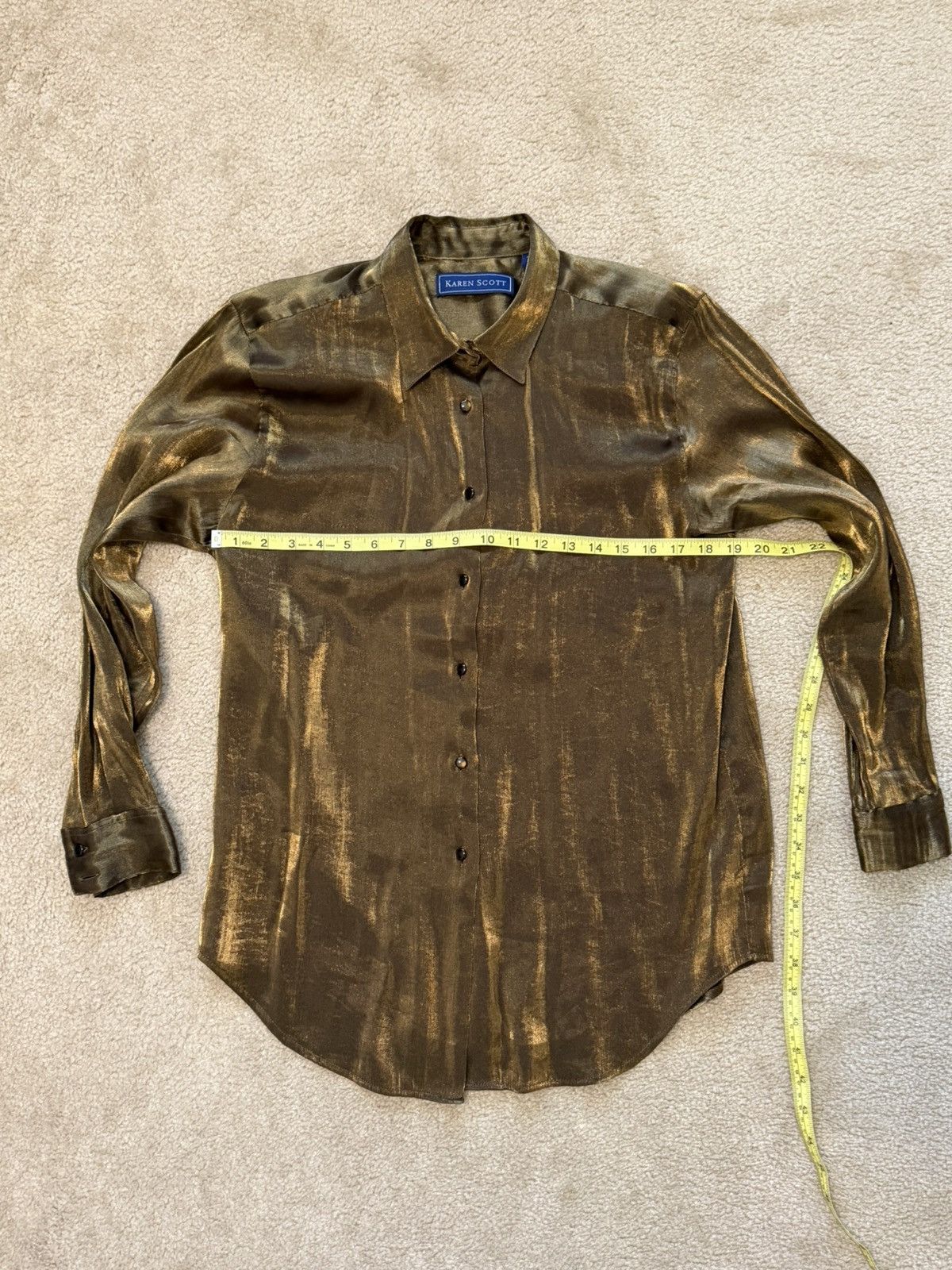 Other Karen Scott Made in Korea Button Up Shirt Size M / US 6-8 / IT 42-44 - 2 Thumbnail