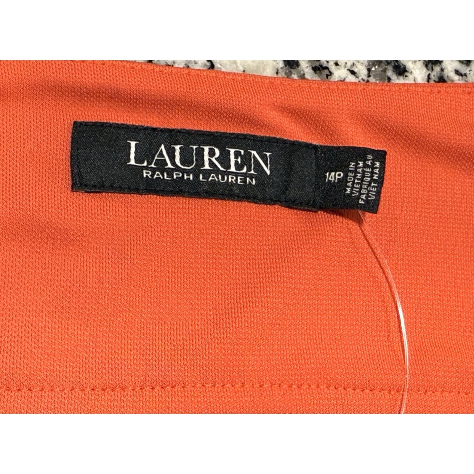 Ralph Lauren Lauren Ralph Lauren Black Label A-Line Tie Waist Dress Midi 14P Size XL / US 12-14 / IT 48-50 - 5 Thumbnail