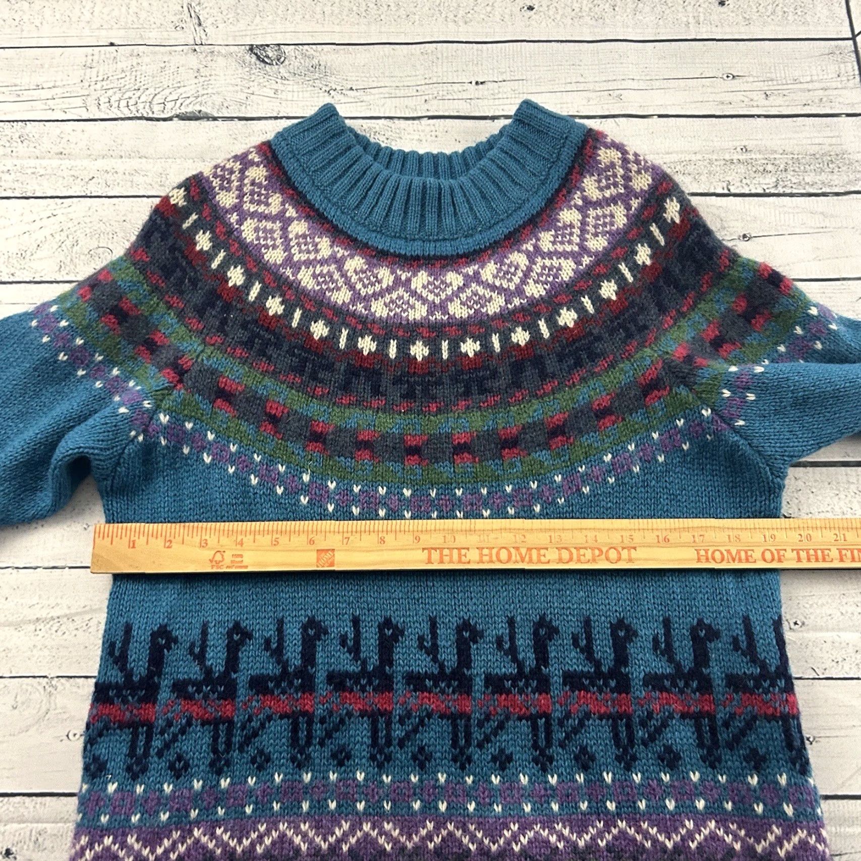 Vintage VINTAGE Woolrich Pullover Sweater Wool Blue Women's Large Woolrich Pullover Sweater Blue Women L Size L / US 10 / IT 46 - 4 Thumbnail