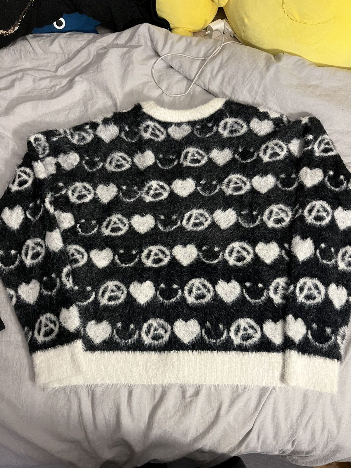Absent Absent smile mohair cardigan black Size US L / EU 52-54 / 3 - 3 Thumbnail