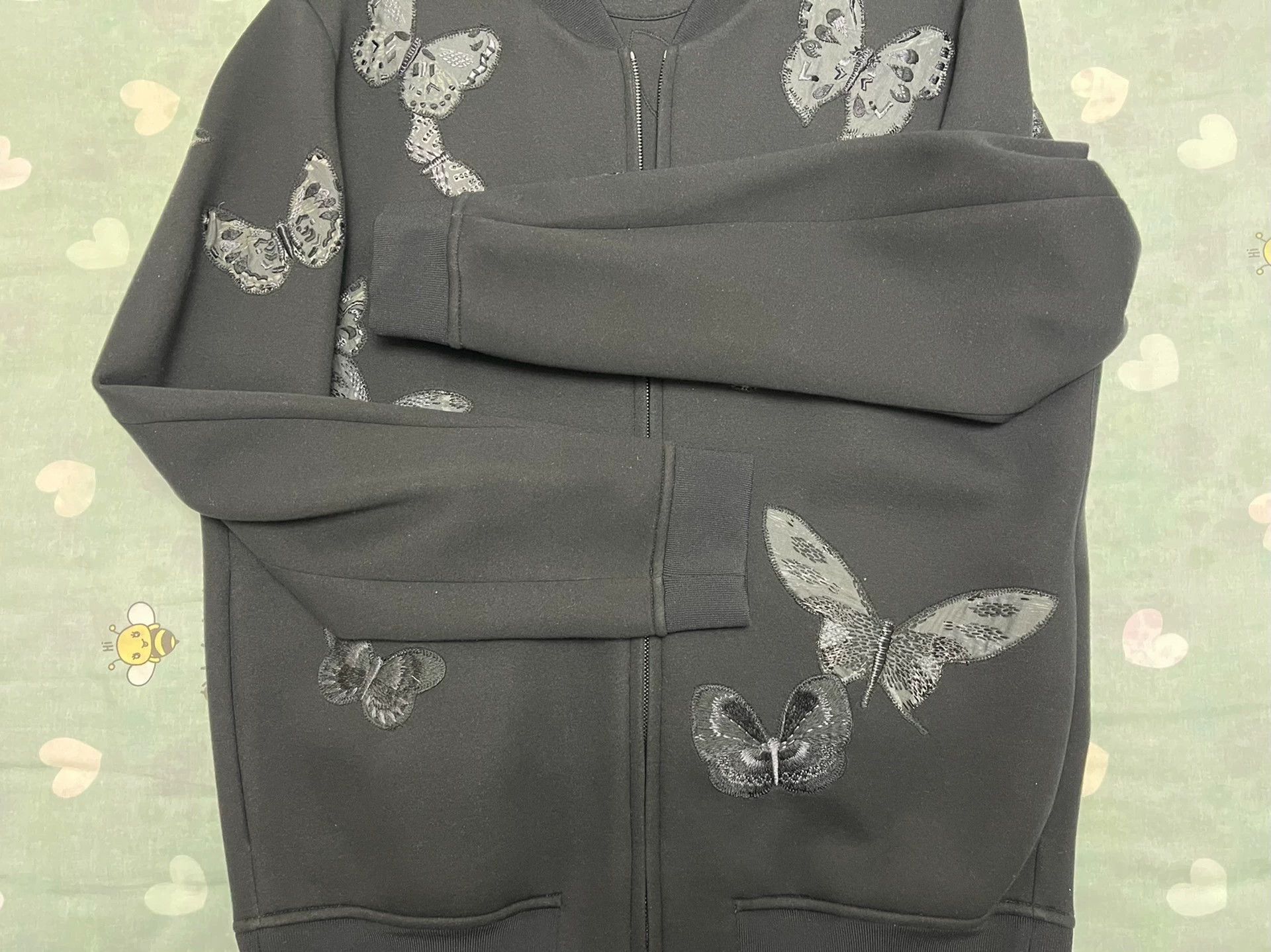 Valentino Valentino VLTN Butterfly Show Jacket Men's M Black Size US M / EU 48-50 / 2 - 3 Thumbnail