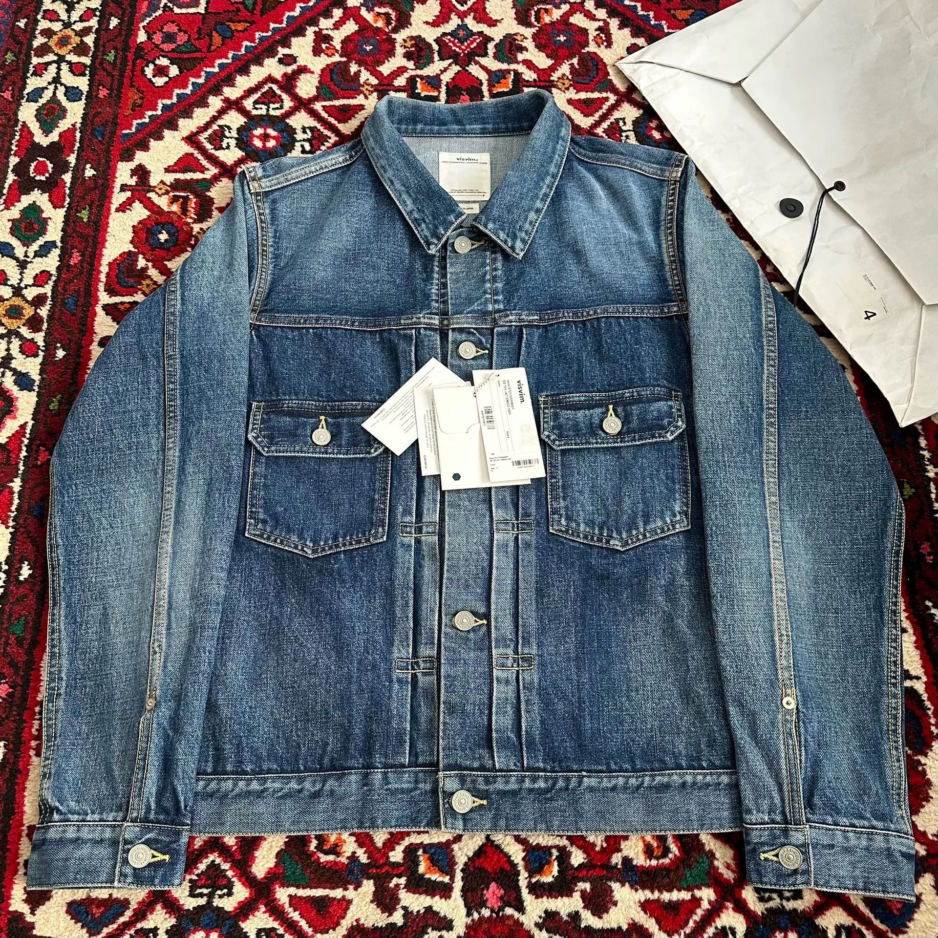 Visvim visvim 21ss 101 JKT DMGD Denim Jacket Size US XL / EU 56 / 4 - 2 Thumbnail