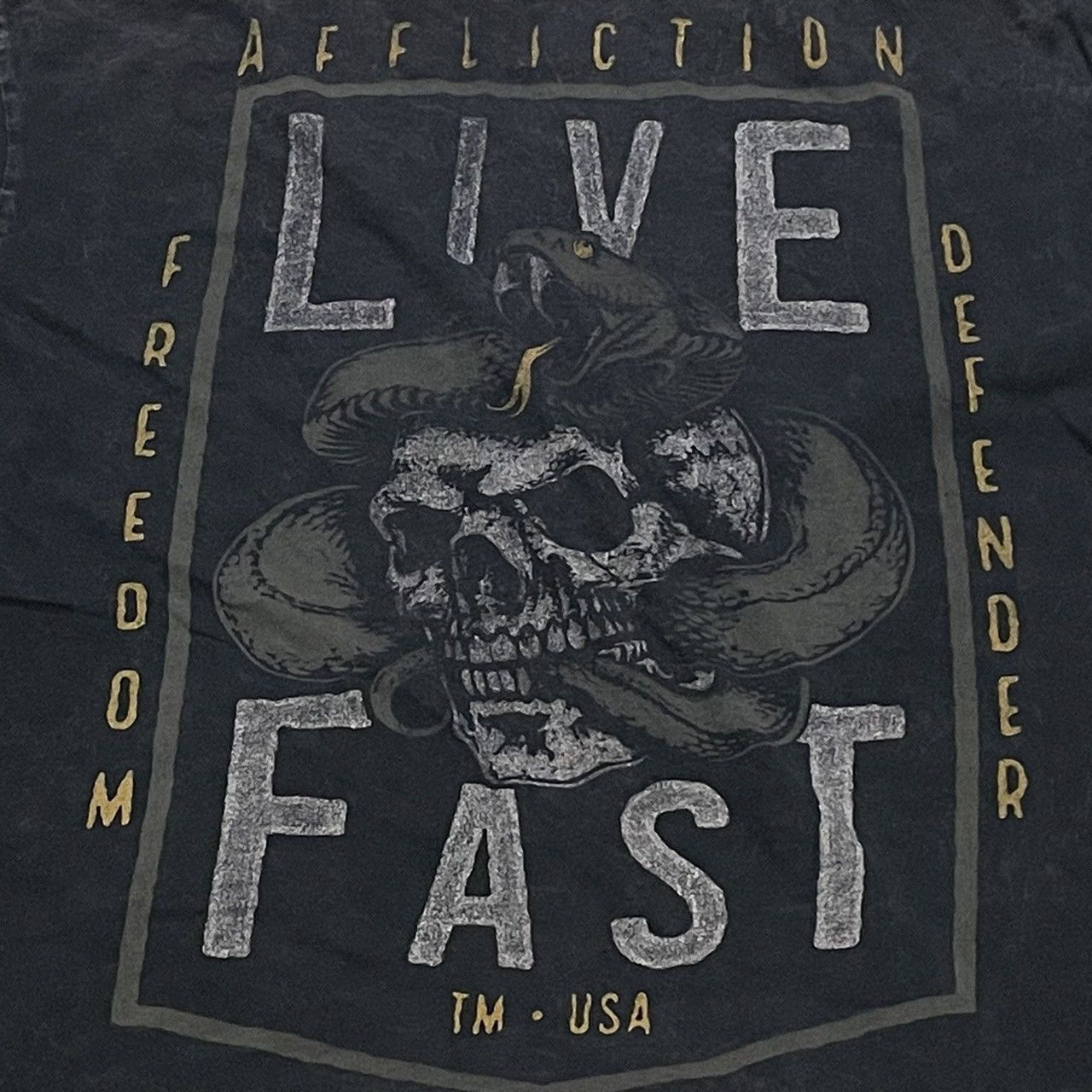 Affliction × Ed Hardy × Tapout Rare Affliction Wings Cross Tee Y2K Style Size US XL / EU 56 / 4 - 5 Thumbnail