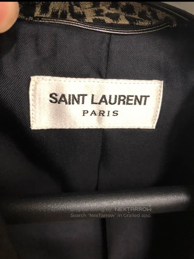 Saint Laurent Paris Saint Laurent Paris Leopard Print Smokey Jacket Size US S / EU 44-46 / 1 - 4 Thumbnail