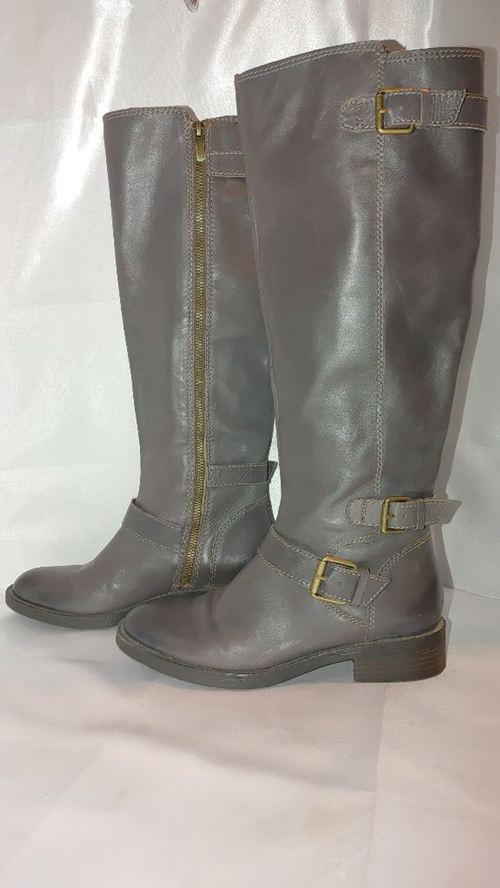 Enzo Bonafe Enzo Angiolini Saylem Leather Riding Boots Size 7 M Size US 7 / IT 37 - 3 Thumbnail