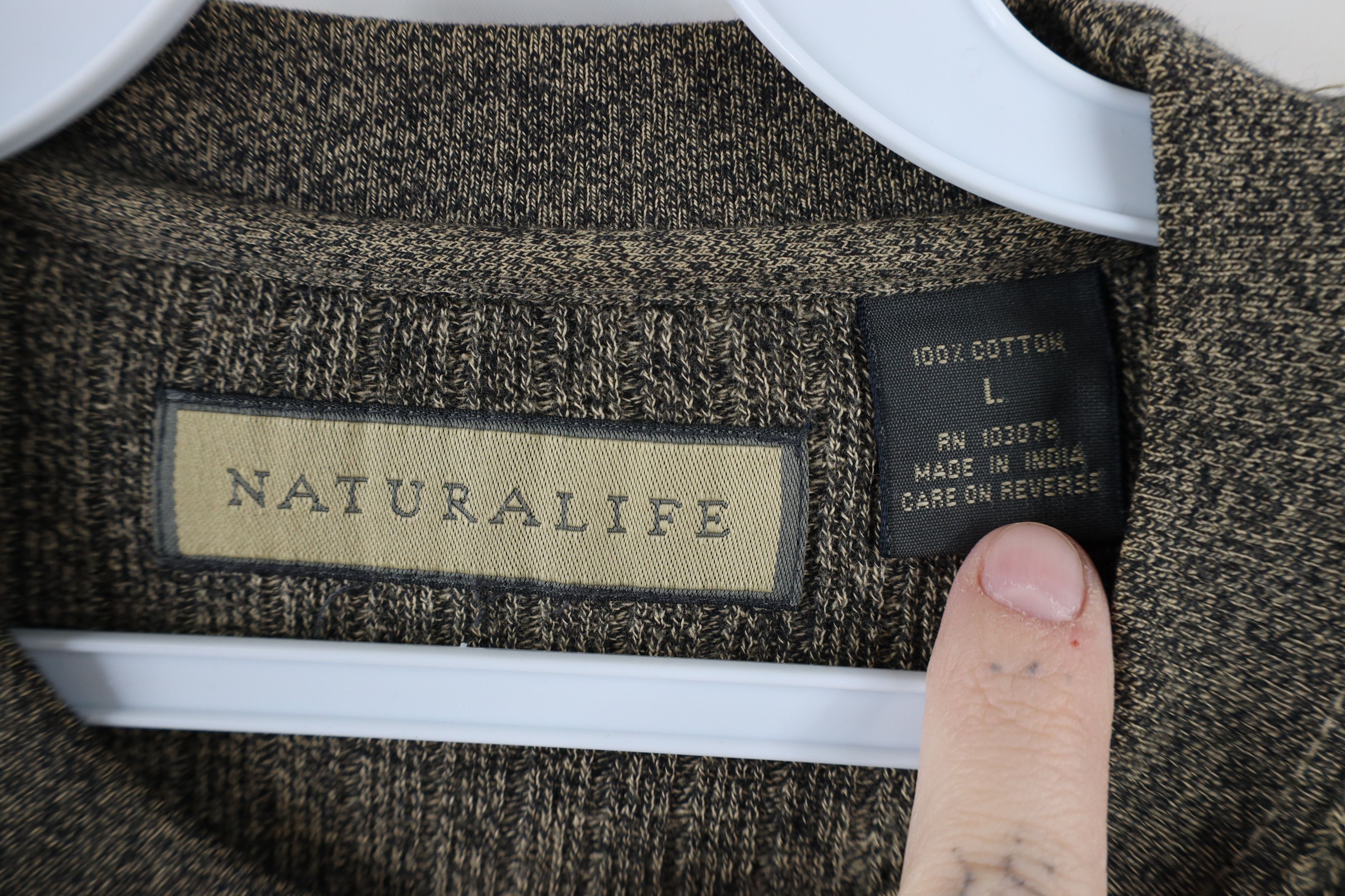 Vintage Vintage 90s Streetwear Heavyweight Knit Long Sleeve T-Shirt Size US L / EU 52-54 / 3 - 4 Thumbnail