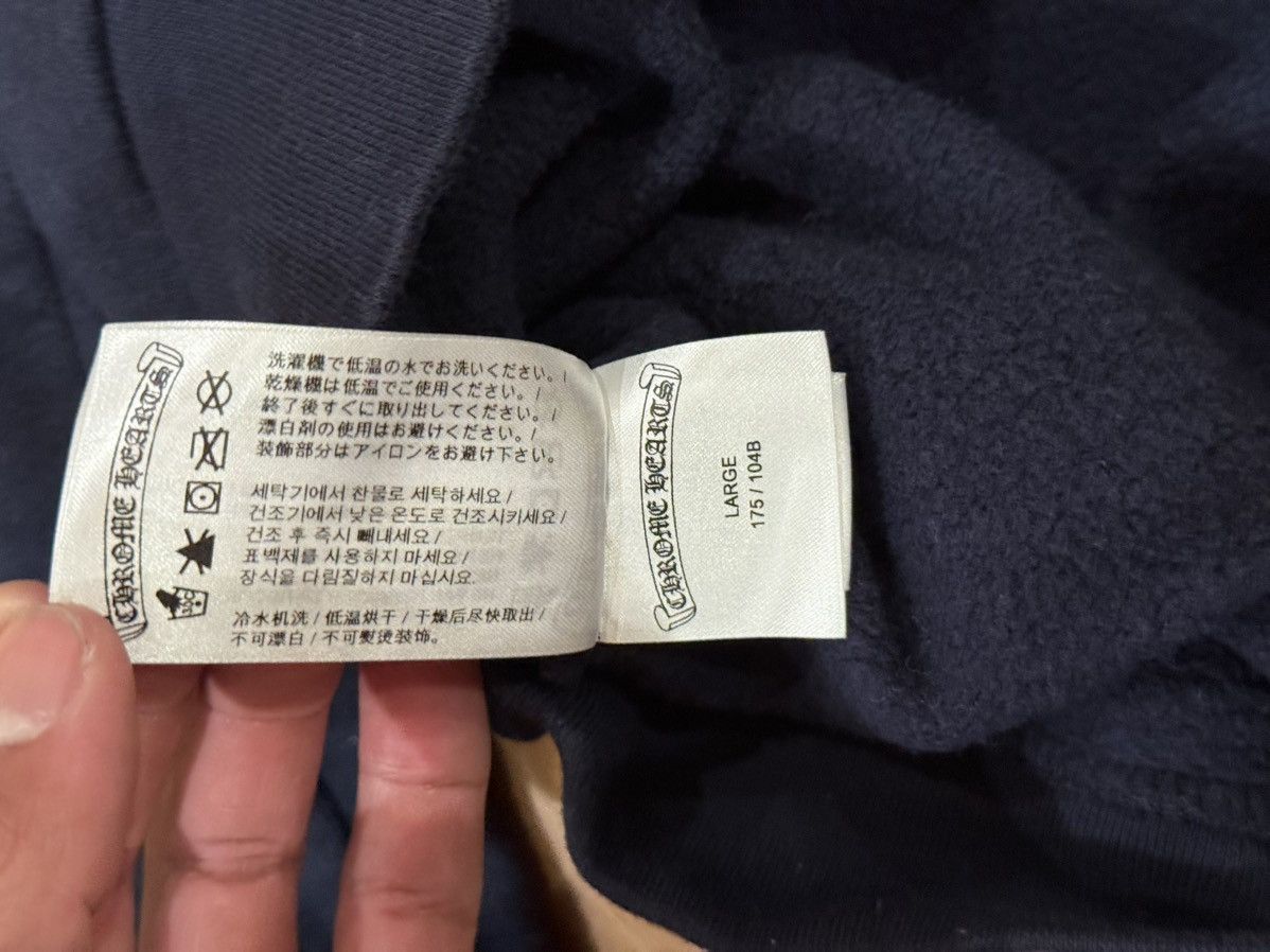 Chrome Hearts Chrome Hearts Yellow Script Sleeve Navy Hoodie Size US L / EU 52-54 / 3 - 8 Thumbnail