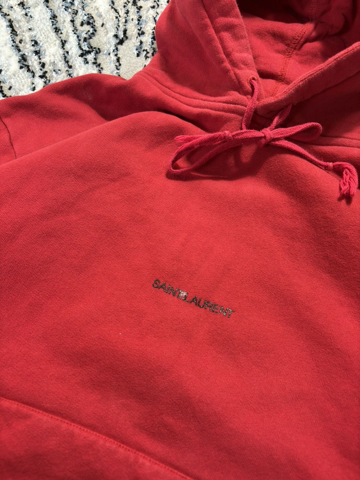 Saint Laurent Paris Saint Laurent Logo Hoodie Size US L / EU 52-54 / 3 - 2 Thumbnail