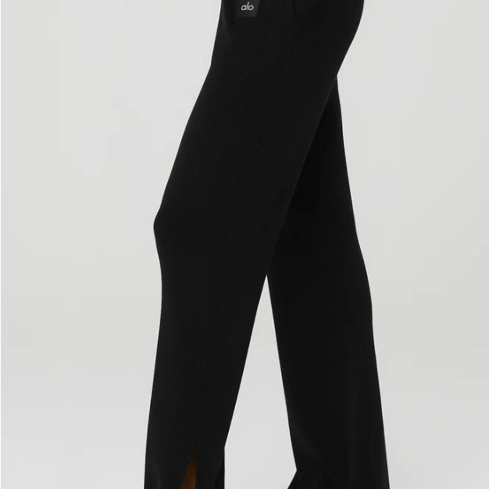 Alo Yoga ALO Yoga Knit High-Waist Salana Wide Leg Pants size small Size 27" / US 4 / IT 40 - 3 Thumbnail