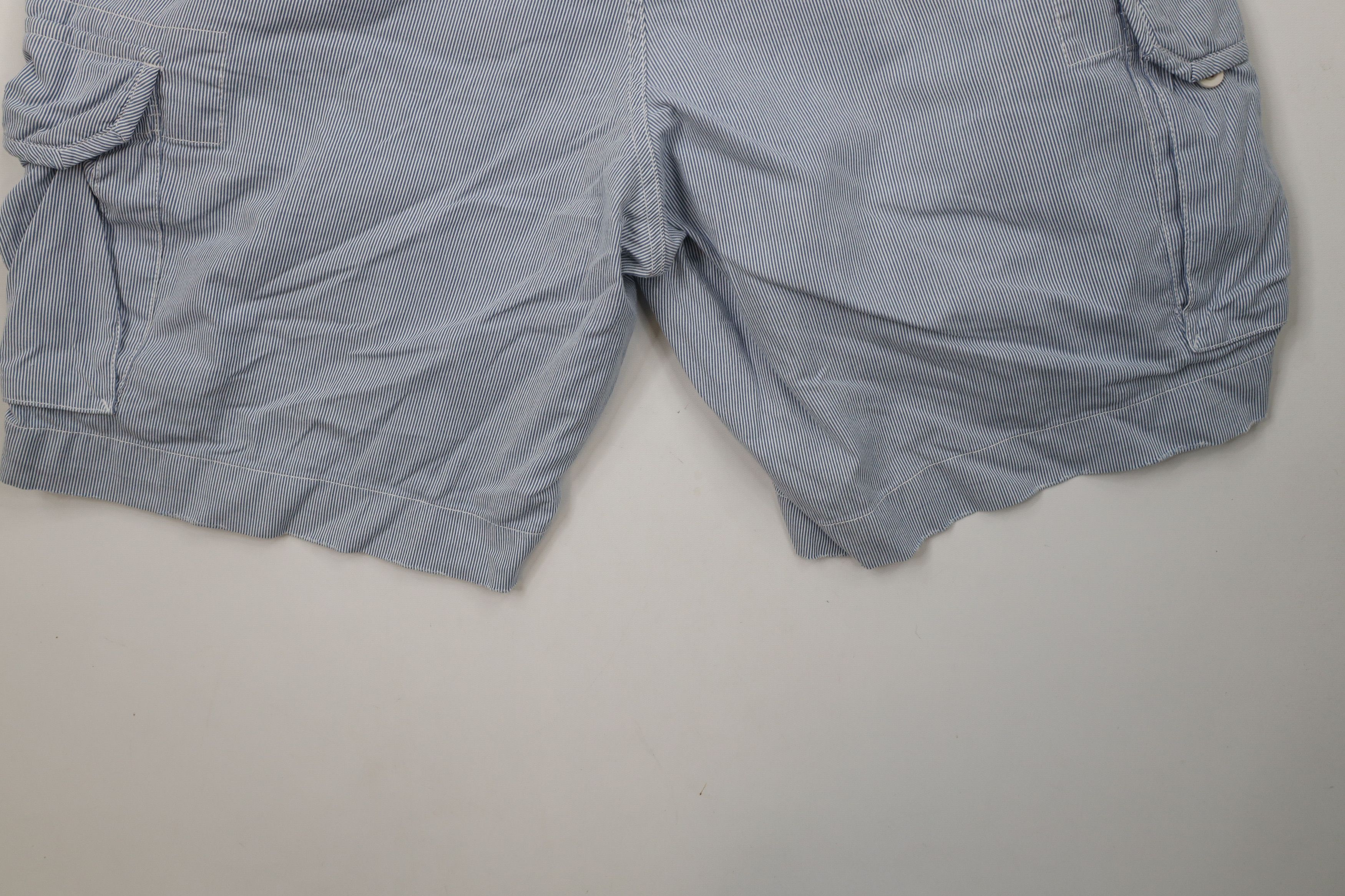 Ralph Lauren × Vintage Vintage Ralph Lauren Striped Heavyweight Cargo Shorts Size US 42 / EU 58 - 14 Thumbnail