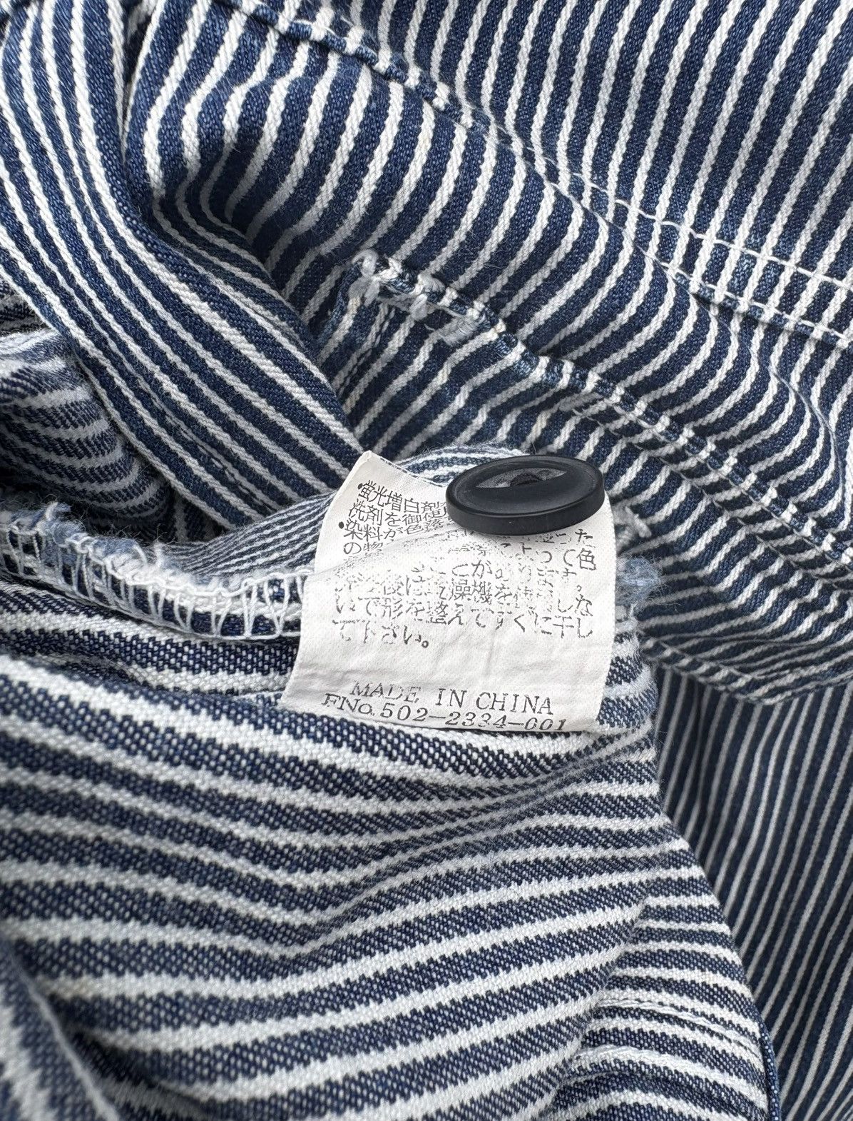Japanese Brand Fin Way Hickory Stripes Workers Zipper Jacket Size US M / EU 48-50 / 2 - 13 Thumbnail