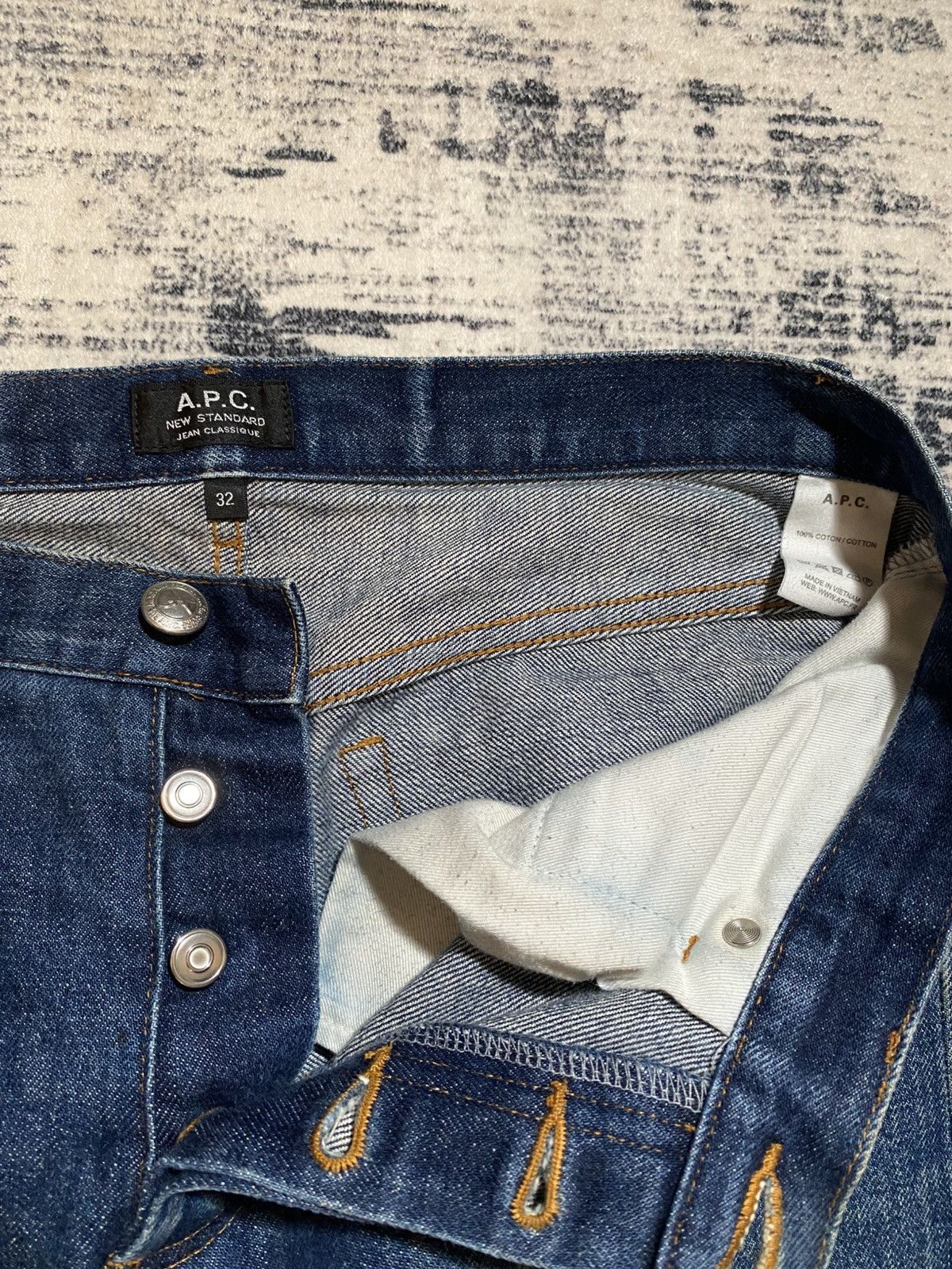 A.P.C. APC Classic Selvedge Denim Jeans Size US 31 - 4 Thumbnail