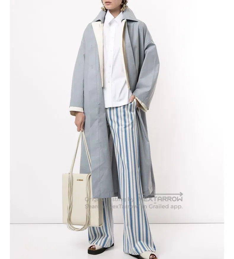 Jil Sander Jil Sander size 32 Long blue trench coat Size S / US 4 / IT 40 - 2 Thumbnail