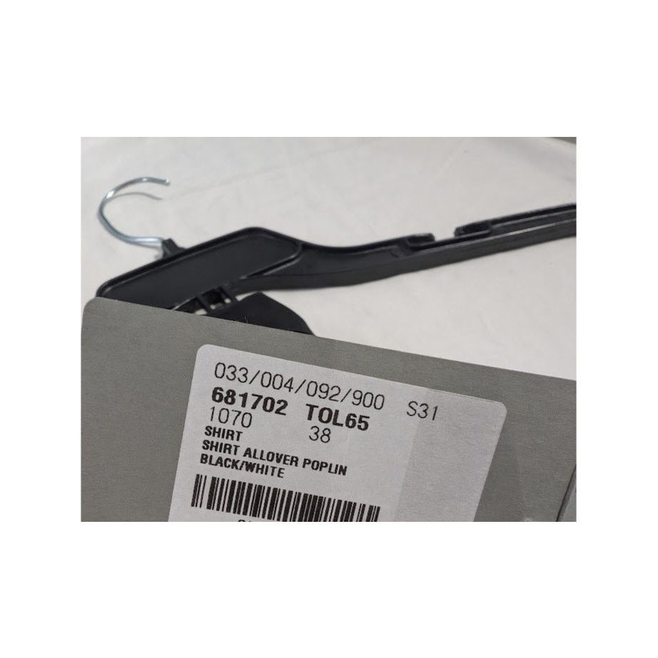 Balenciaga o1rshd1 Shirt Allover Poplin in Black/White Size US S / EU 44-46 / 1 - 14 Thumbnail