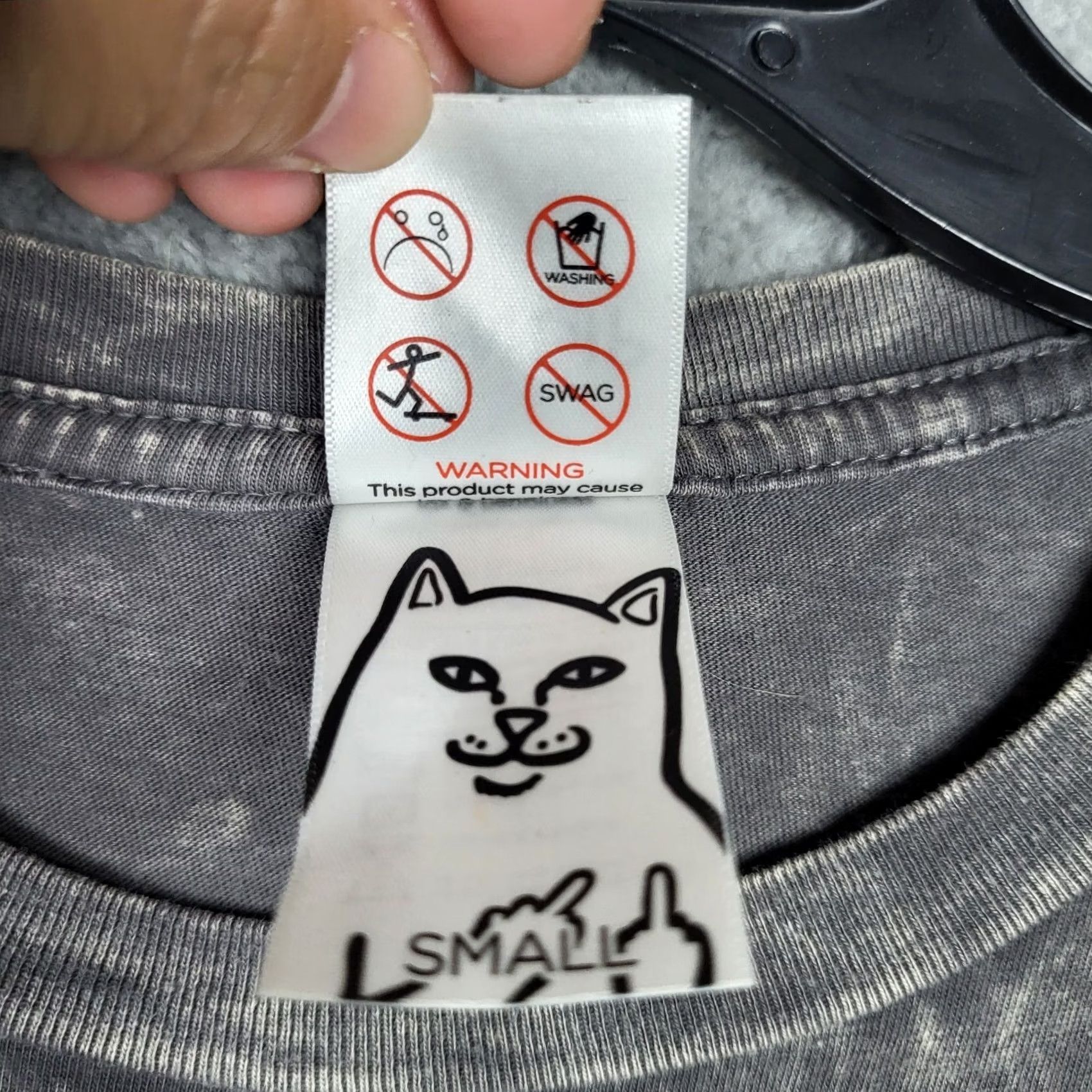 RIPNDIP RIPNDIP Women's Gray Tie-dye Short sleeve Tee Size S Size 28" / US 6 / IT 42 - 8 Thumbnail