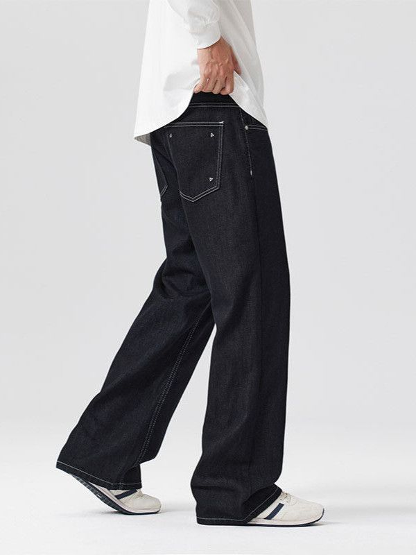 Japanese Brand American high street style men's loose straight leg jeans Size US 32 / EU 48 - 3 Thumbnail