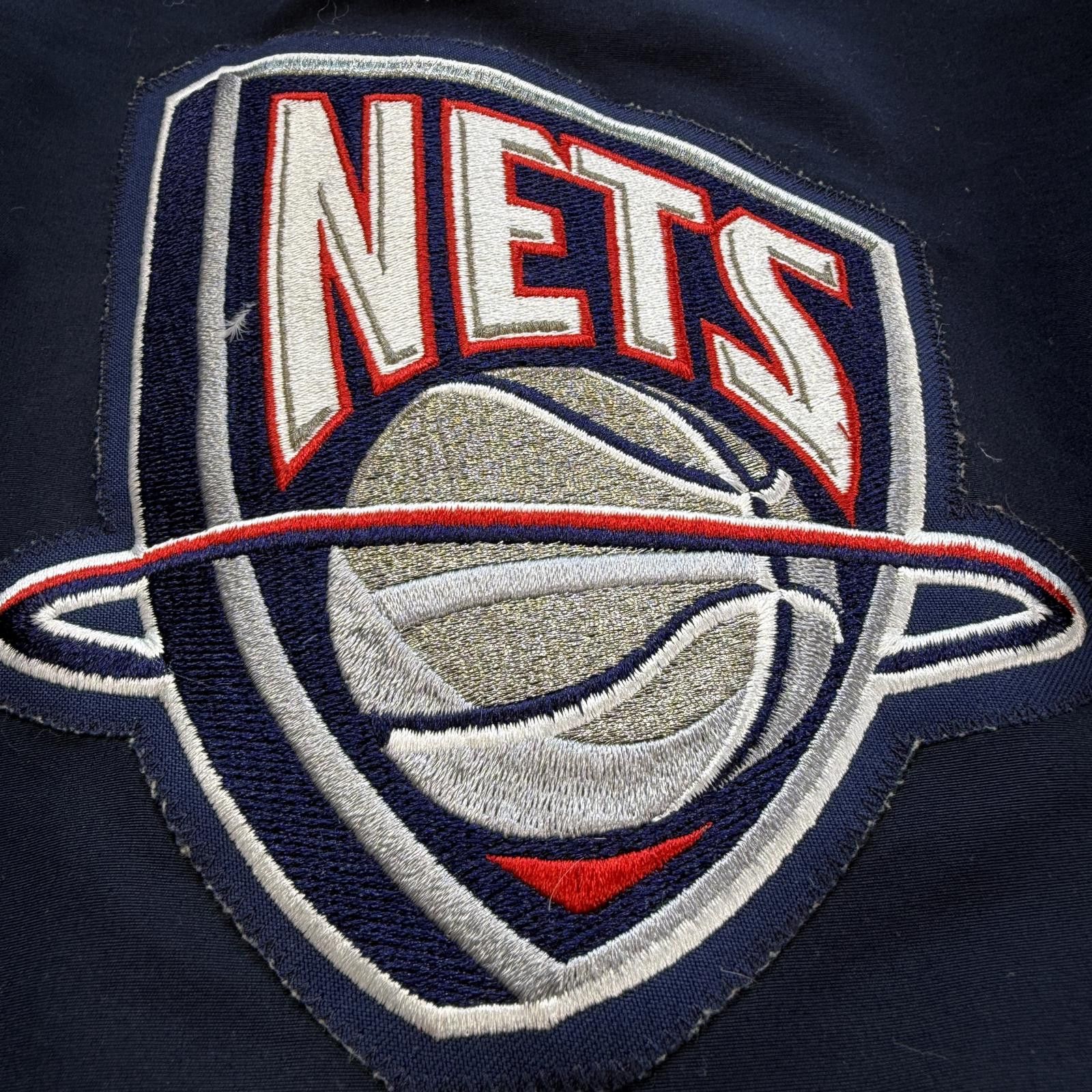 Champion Vintage 90s Champion New Jersey Nets NBA Warm Up Jacket USA Size US XL / EU 56 / 4 - 6 Thumbnail