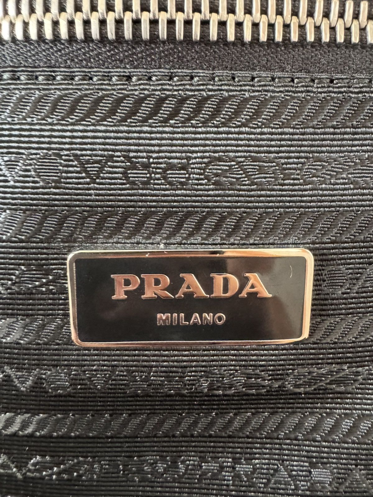 Prada Prada Triangle Logo Nylon Luggage Bag - Black Size ONE SIZE - 12 Thumbnail