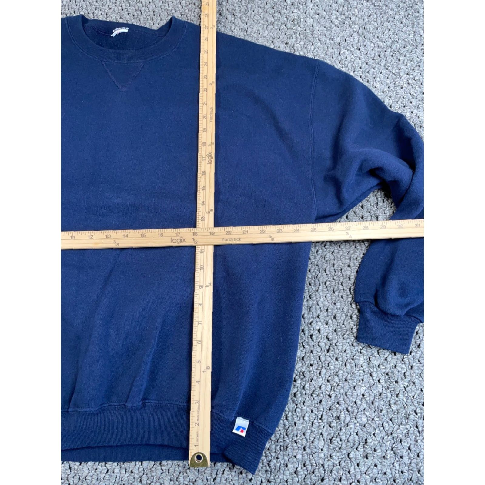 Russell Athletic Russell Athletic Solid Blank Crewneck Sweatshirt Adult XL Dark Blue 50/50 Size US XL / EU 56 / 4 - 3 Thumbnail