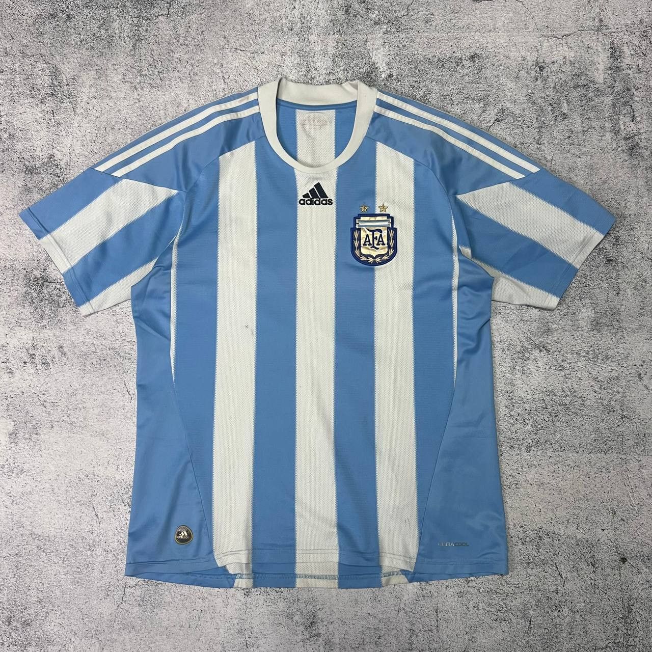 Adidas Argentina 2010–2011 Adidas Football Jersey Home Shirt Size M Size US M / EU 48-50 / 2 - 1 Thumbnail