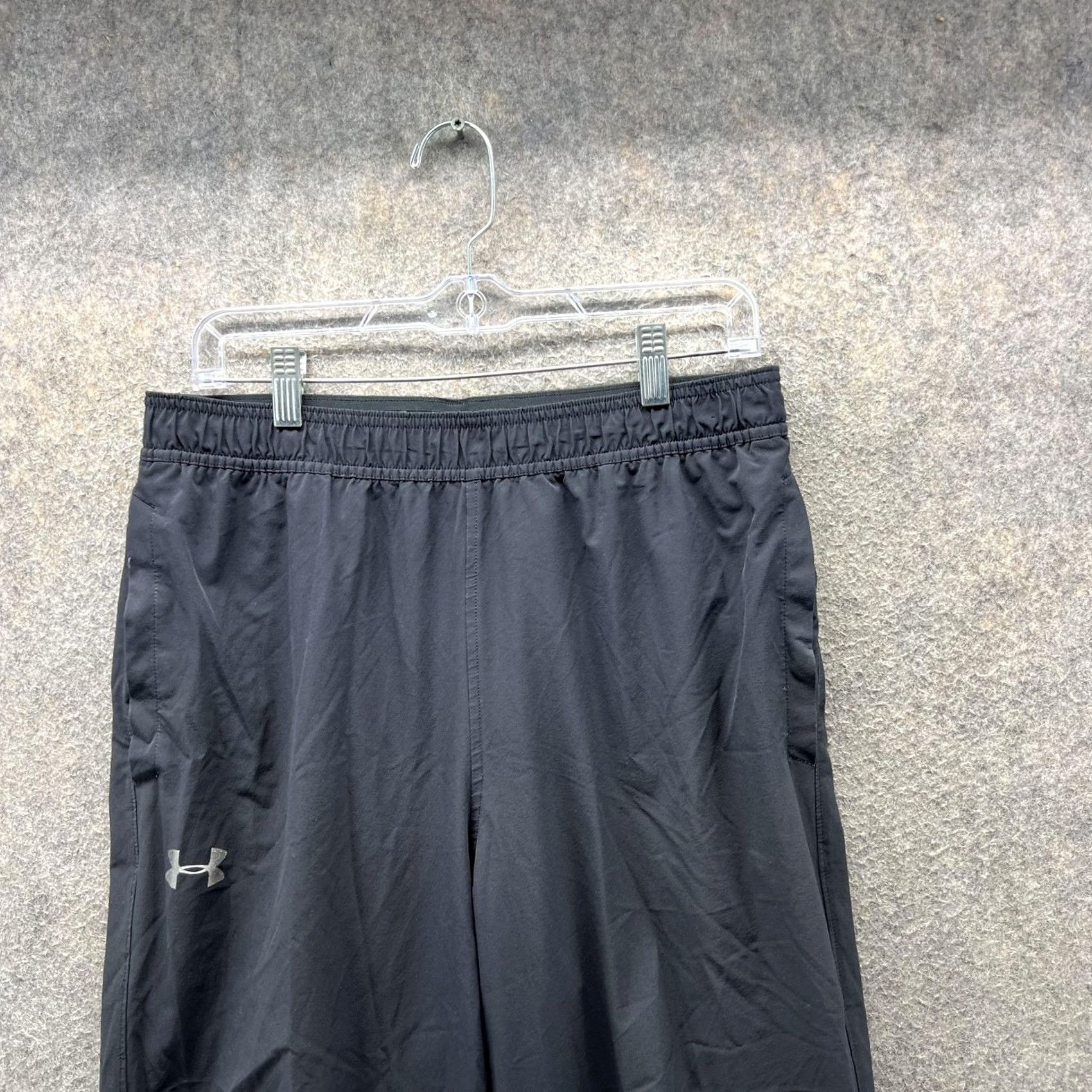 Under Armour Under Armour Pants Mens Large Black HeatGear Fitted Track Running Athletic Size US 33 - 7 Thumbnail