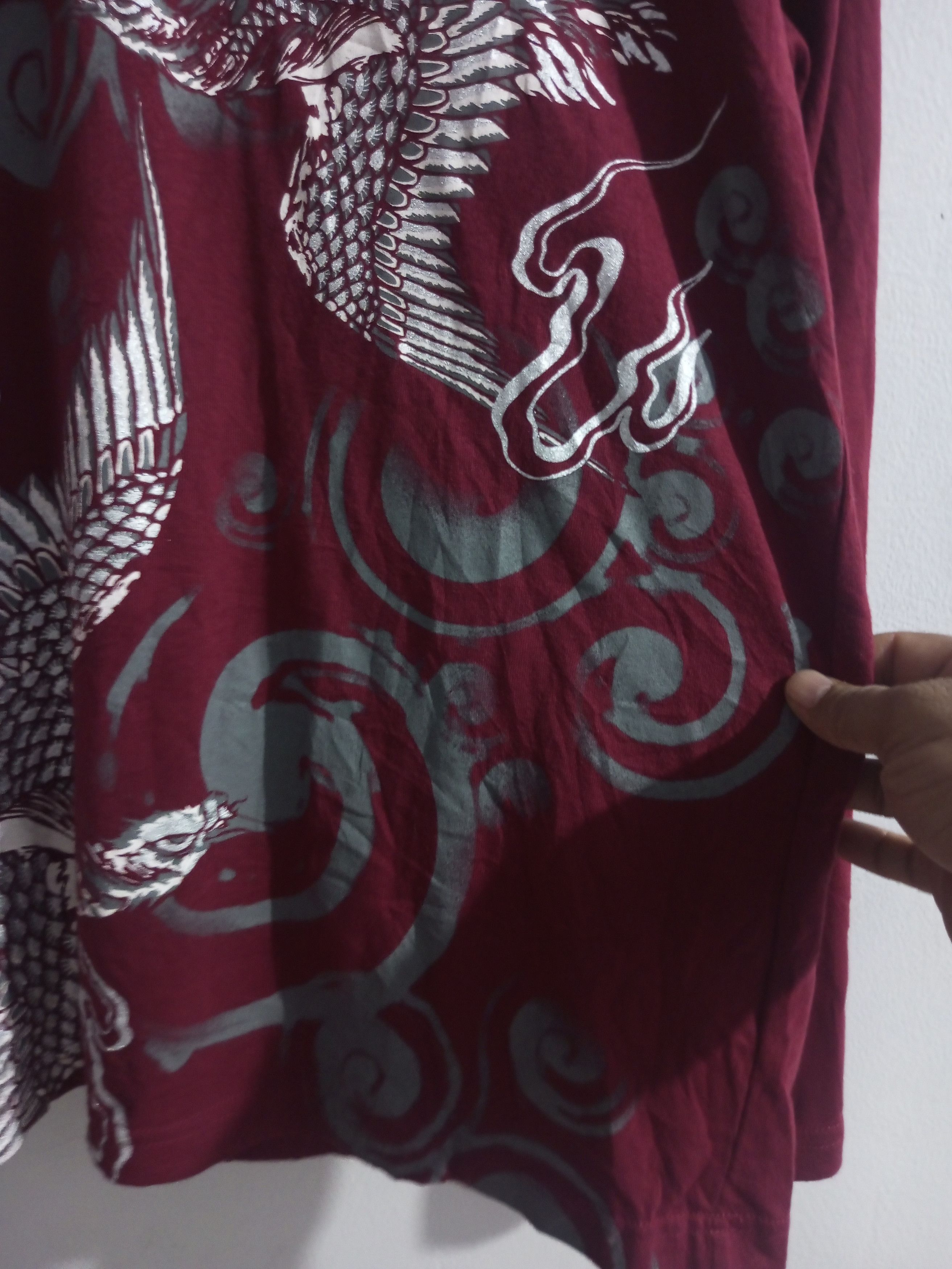 Karakuri Tamashii Vintage Bullet Noise Phoenix sukajan long sleeve tshirt Size US L / EU 52-54 / 3 - 4 Thumbnail