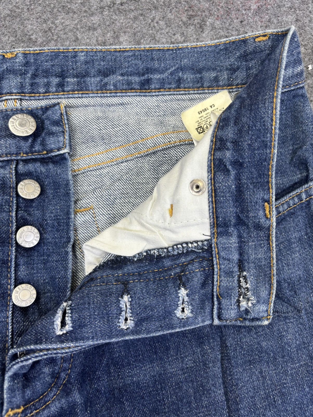 Helmut Lang 💥Vintage Helmut Lang💥90s Classic Raw Italian Cut Denim K12 Size US 29 - 8 Thumbnail