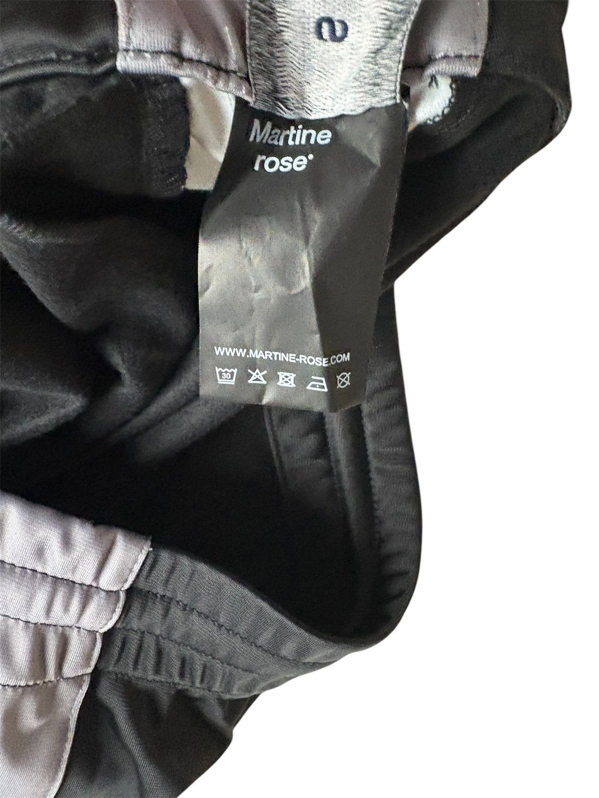 Martine Rose ($545) SS24 Wide Leg Flare Black/Grey/Blue Paneled Trackpant Size US 30 / EU 46 - 6 Thumbnail