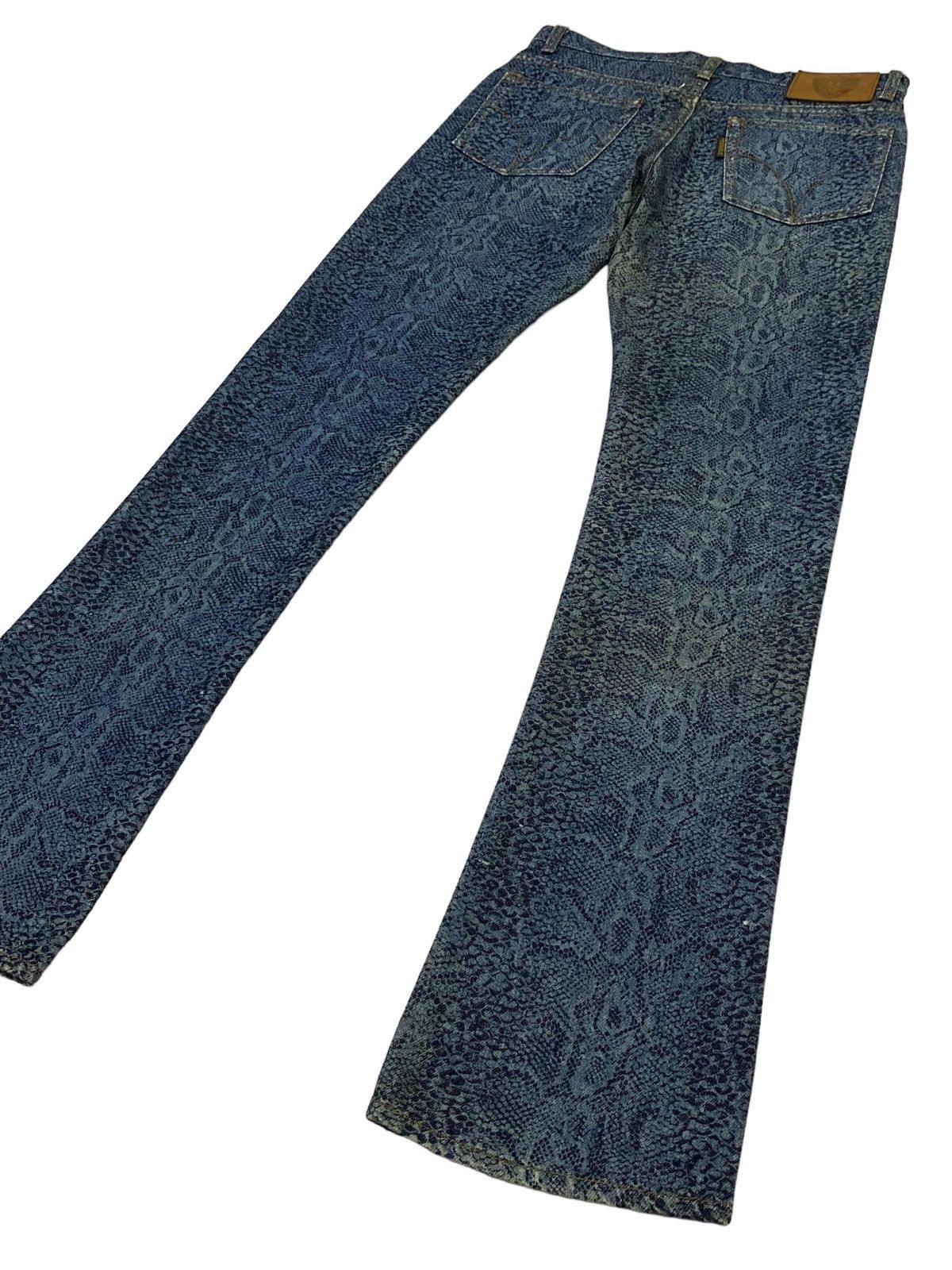 Hysteric Glamour Rare‼️Hysteric Glamour Snakeskin Denim Pants Size US 29 - 22 Thumbnail